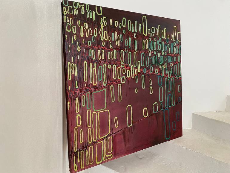 Original Expressionism Abstract Painting by Samfa Barbe