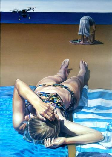 Print of Realism Beach Paintings by Erik Schubert