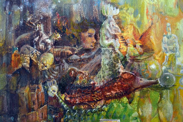 Original Surrealism Fantasy Painting by Sergey Lisitsyn