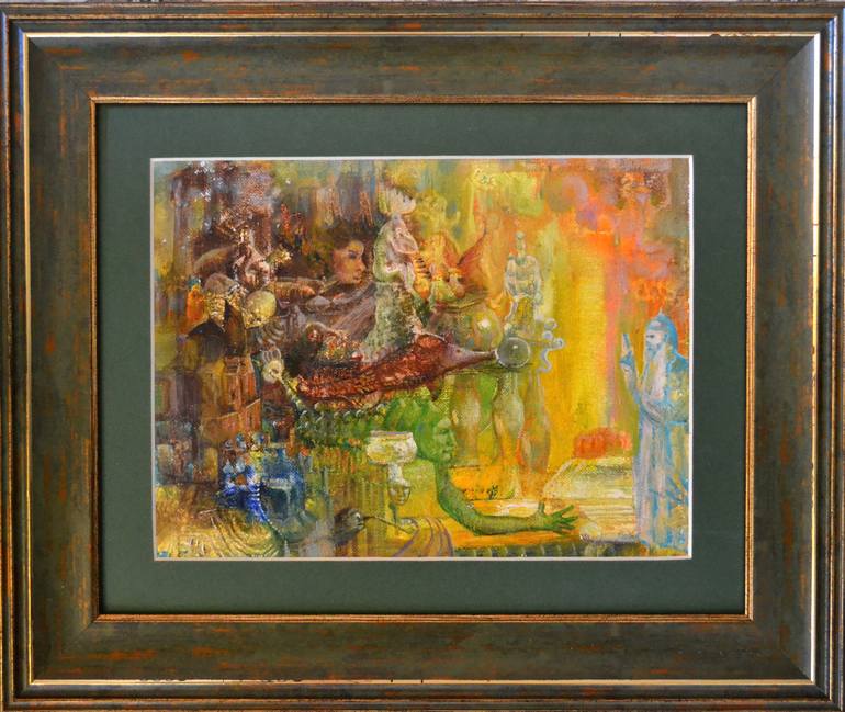 Original Surrealism Fantasy Painting by Sergey Lisitsyn