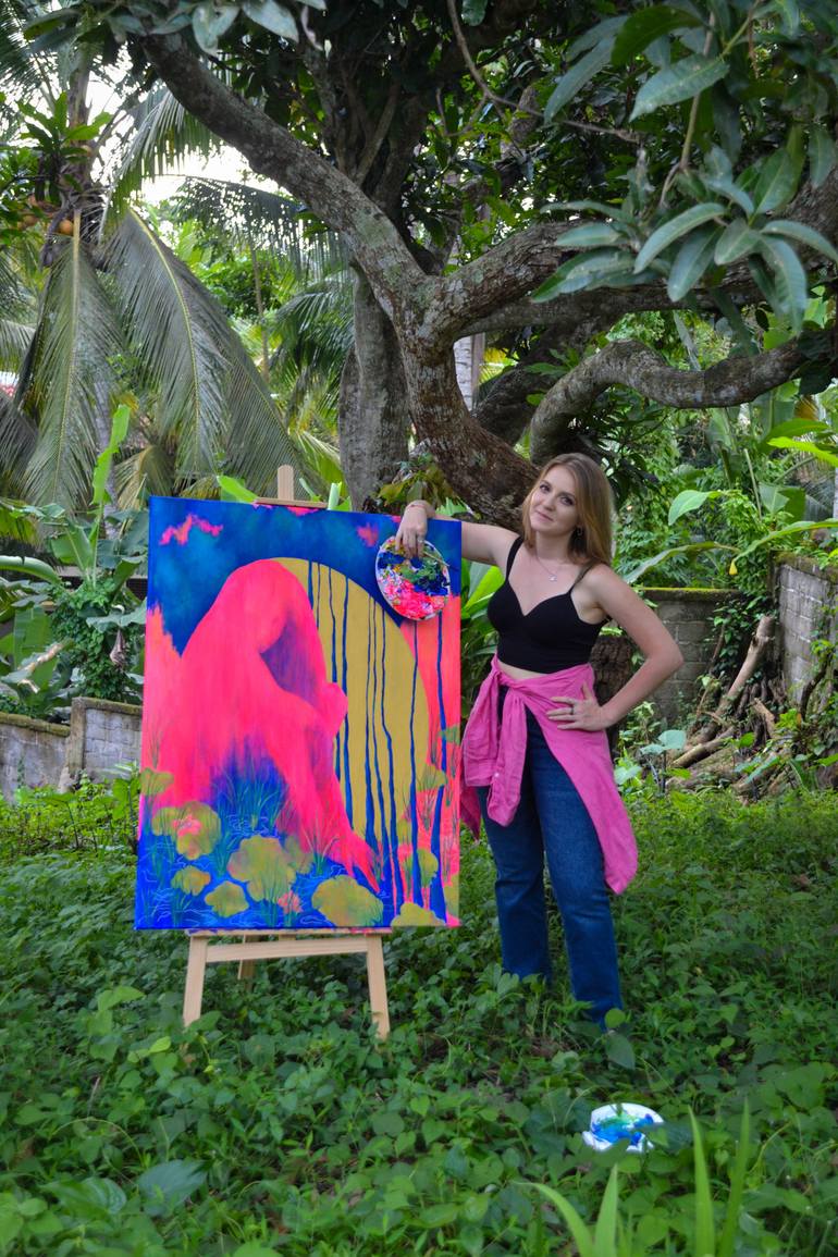 Original Fauvism Floral Painting by Irina Petrova