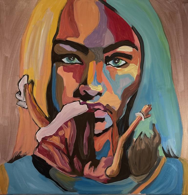 Print of Abstract People Paintings by Taylor Katzman