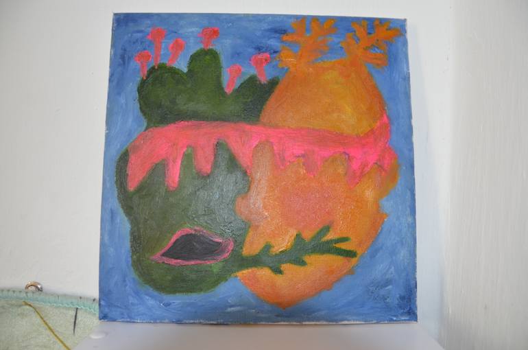 Original Abstract Expressionism Love Painting by Bonna Shejve