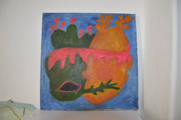 Original Abstract Expressionism Love Painting by Bonna Shejve