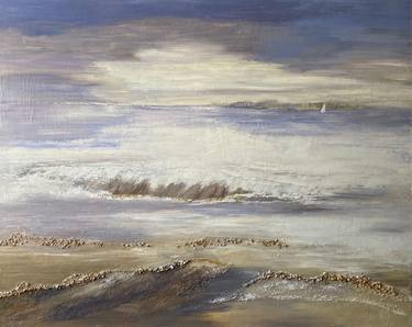 Original Abstract Seascape Paintings by Laurence Mauviel