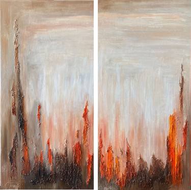 Original Abstract Paintings by Laurence Mauviel