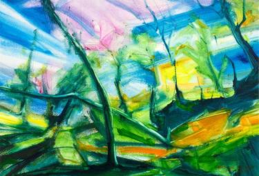 Original Expressionism Landscape Paintings by Simone Romani