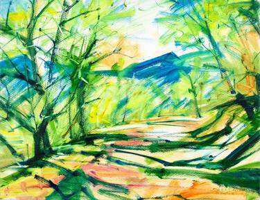 Print of Expressionism Landscape Paintings by Simone Romani