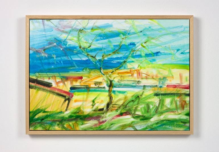 Original Post-impressionism Landscape Painting by Simone Romani