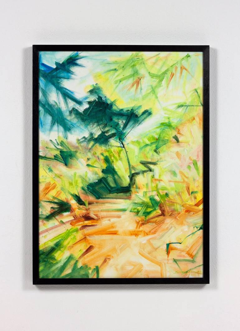 Original Post-impressionism Landscape Painting by Simone Romani