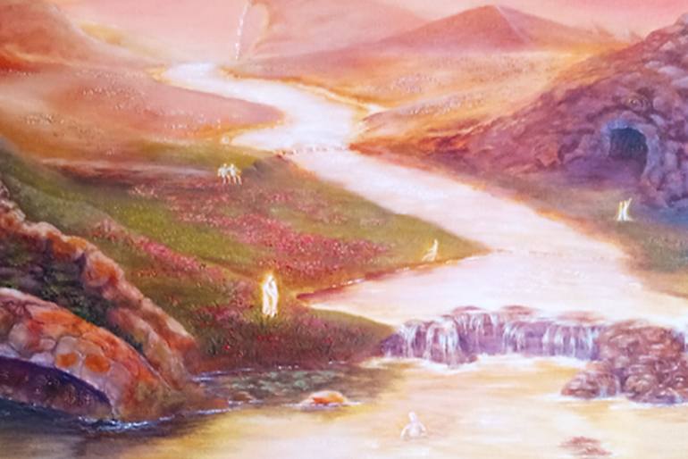 Original Surrealism Classical Mythology Painting by Ignacio Sanzana