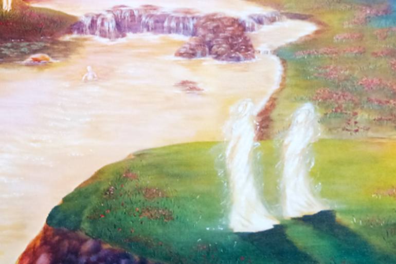 Original Surrealism Classical Mythology Painting by Ignacio Sanzana