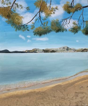 Print of Figurative Beach Paintings by Zaira Pardo
