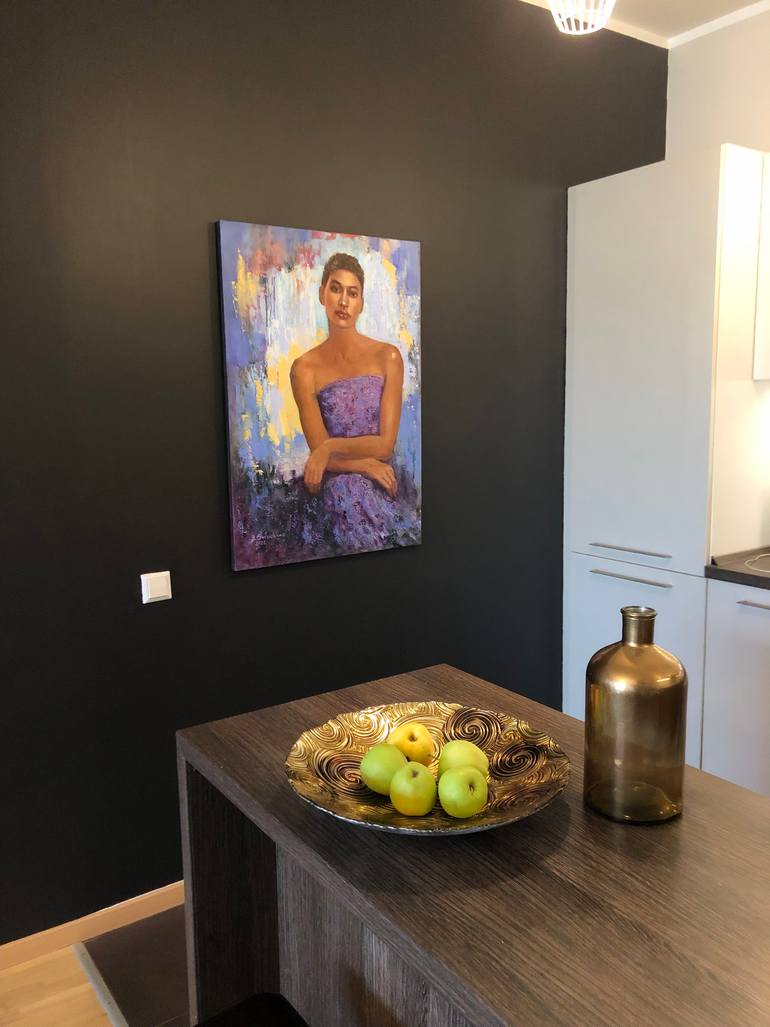 Original Abstract Expressionism People Painting by Galina Sviridenko