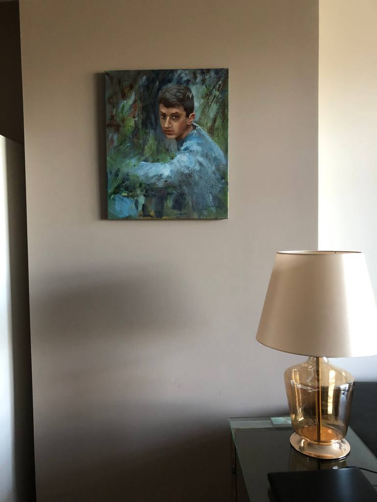 Original Abstract Expressionism People Painting by Galina Sviridenko