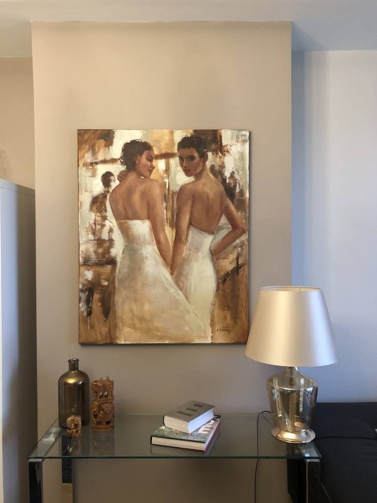 Original Abstract Women Painting by Galina Sviridenko