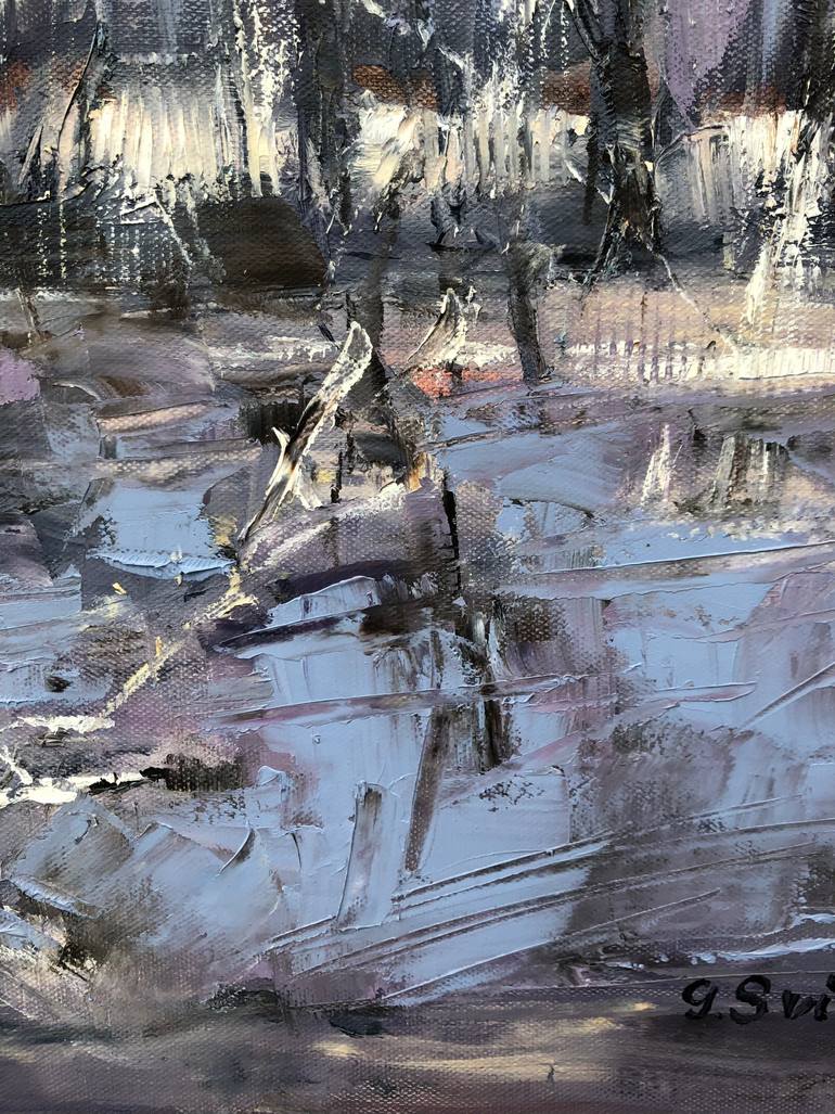Original Impressionism Landscape Painting by Galina Sviridenko