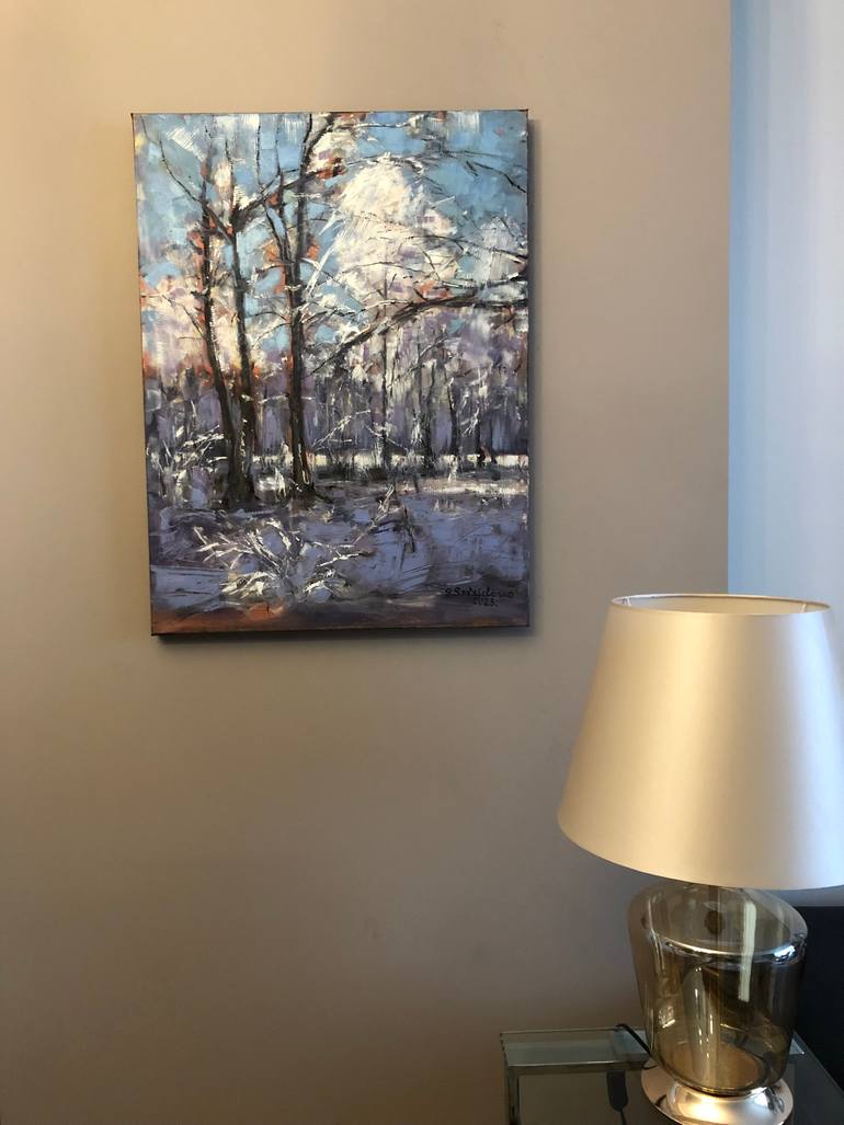 Original Impressionism Landscape Painting by Galina Sviridenko