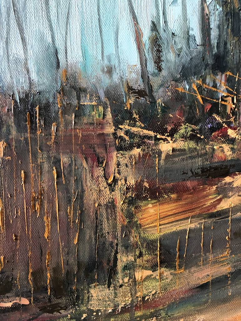 Original Impressionism Landscape Painting by Galina Sviridenko