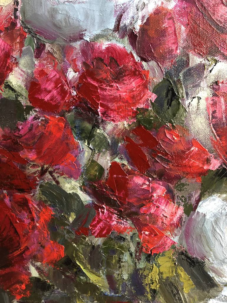 Original Impressionism Floral Painting by Galina Sviridenko