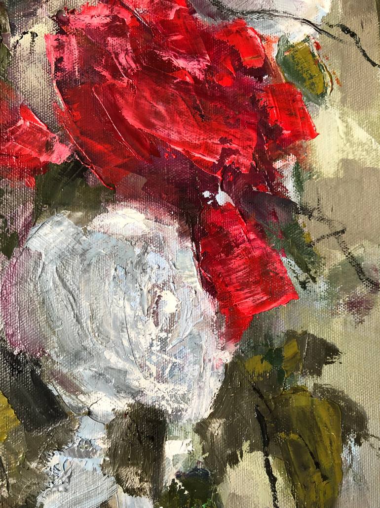 Original Impressionism Floral Painting by Galina Sviridenko
