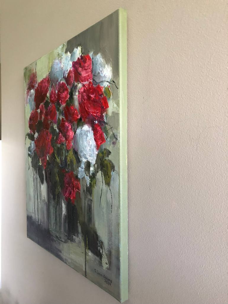 Original Impressionism Floral Painting by Galina Sviridenko