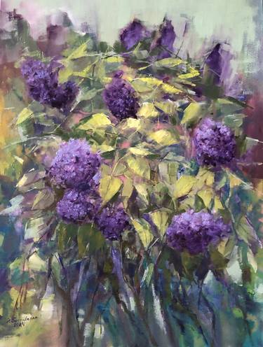 Print of Impressionism Floral Paintings by Galina Sviridenko