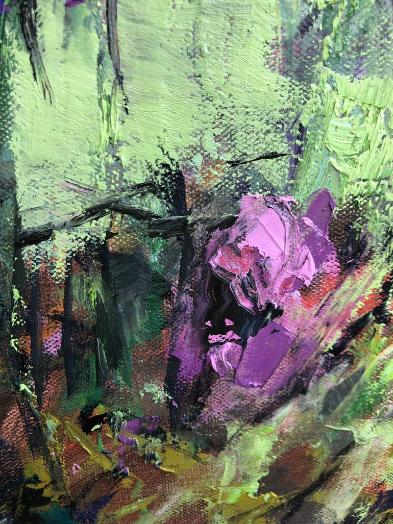 Original Contemporary Floral Painting by Galina Sviridenko
