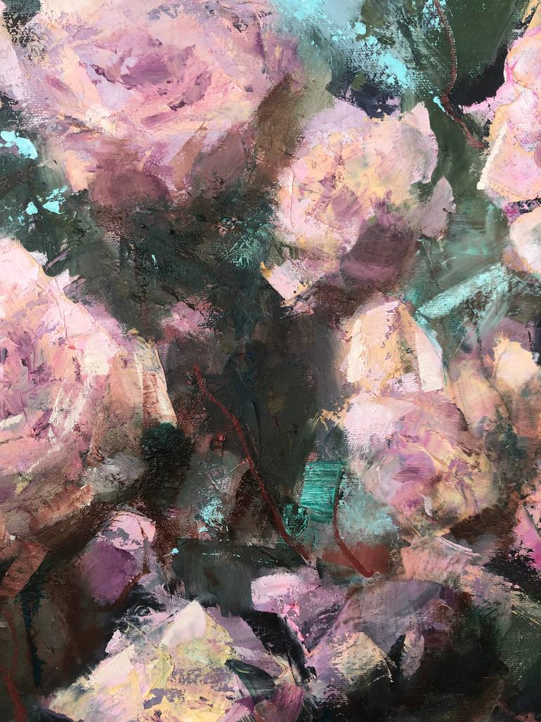 Original Impressionism Floral Painting by Galina Sviridenko