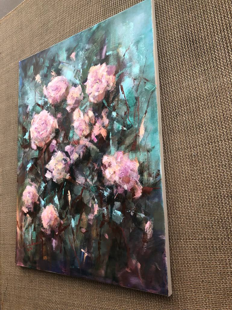 Original Impressionism Floral Painting by Galina Sviridenko