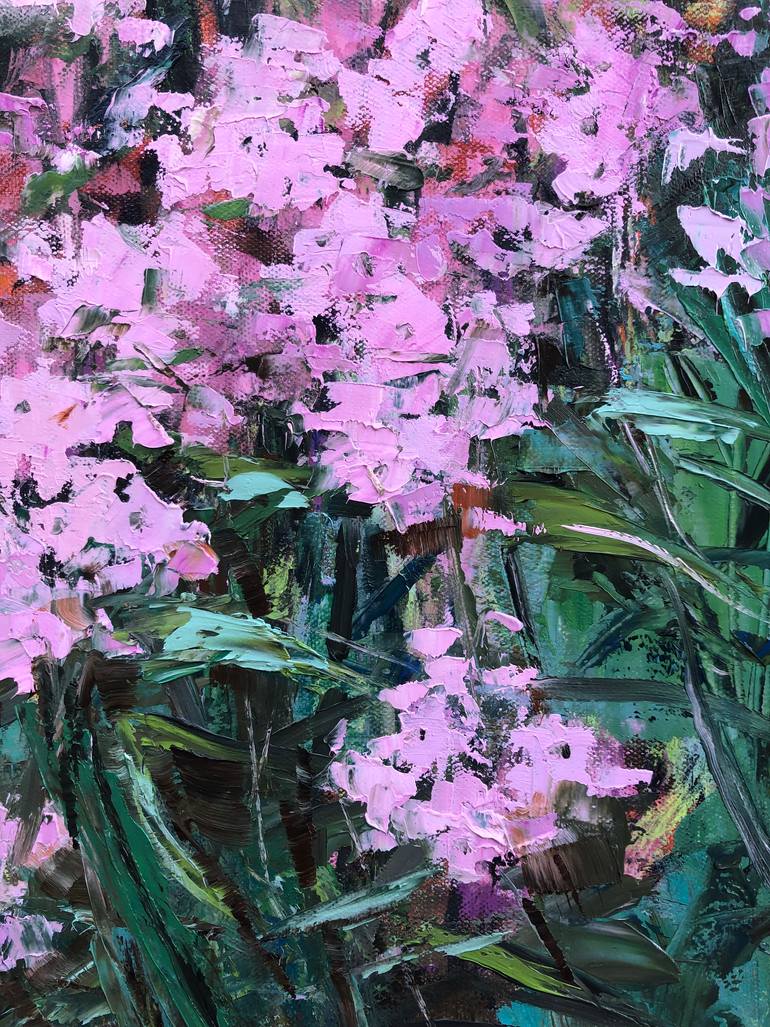 Original Impressionism Floral Painting by Galina Sviridenko