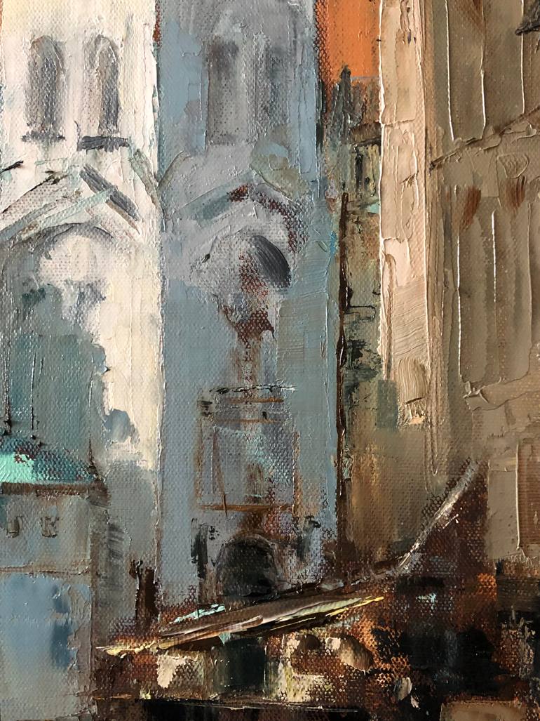 Original Impressionism Architecture Painting by Galina Sviridenko