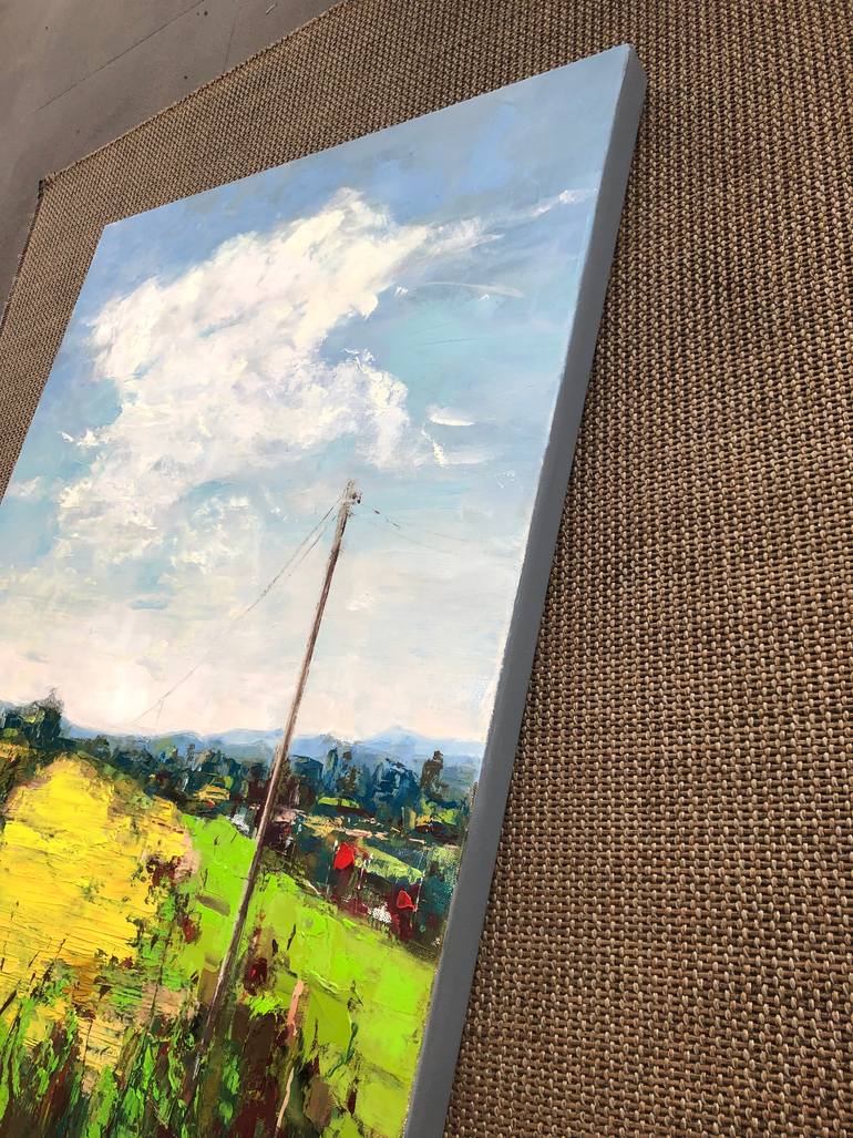 Original Impressionism Landscape Painting by Galina Sviridenko