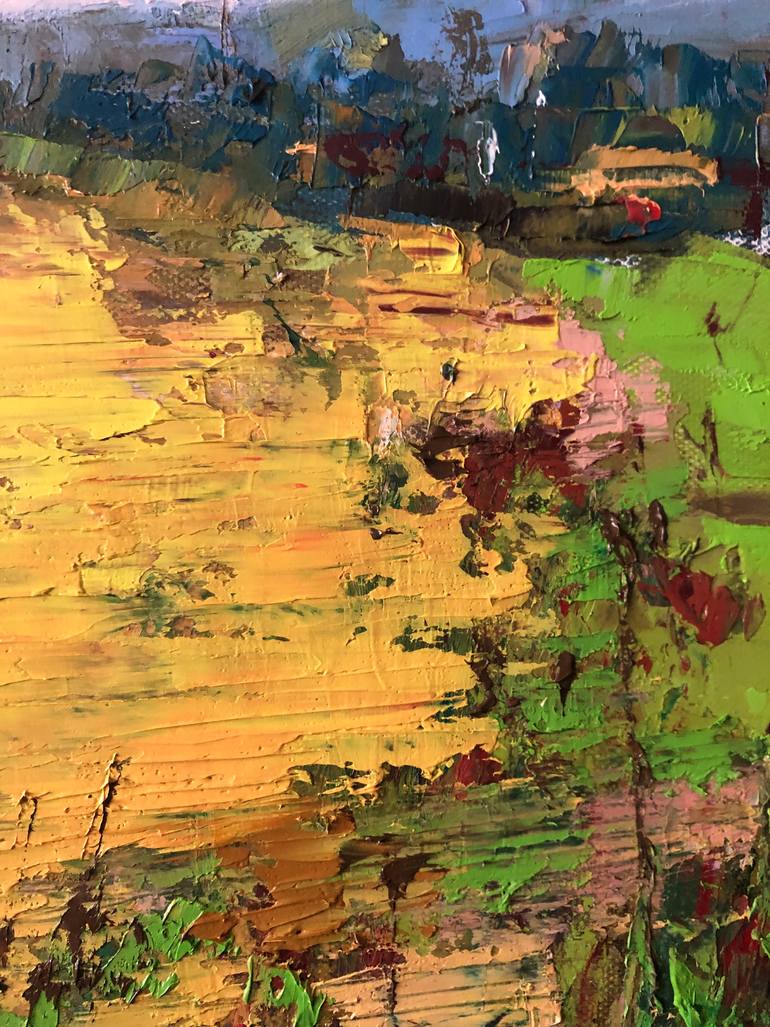 Original Impressionism Landscape Painting by Galina Sviridenko