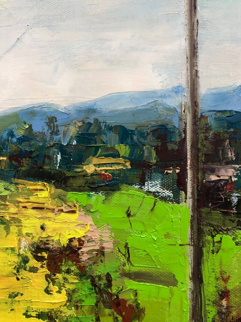 Original Impressionism Landscape Painting by Galina Sviridenko