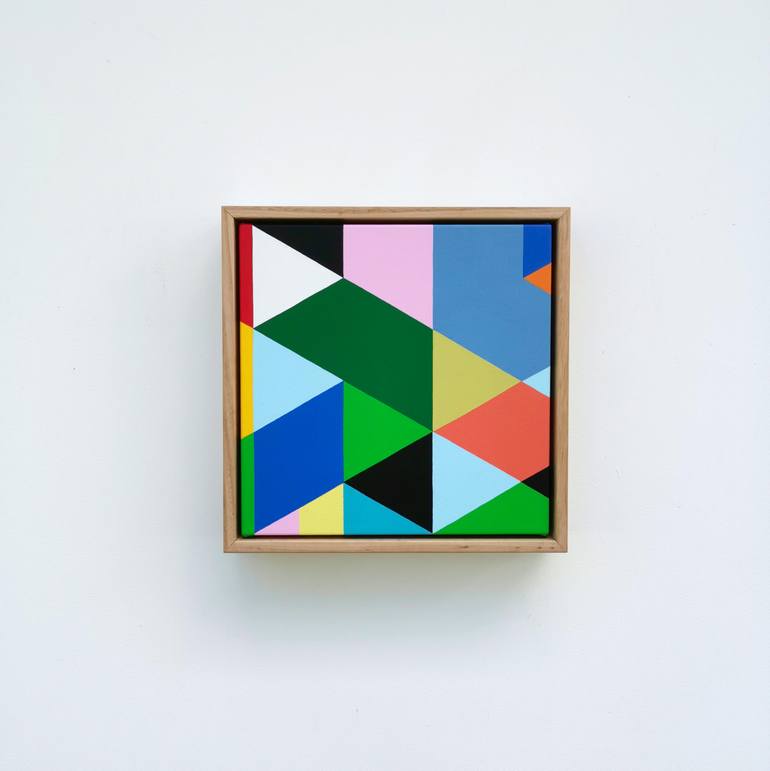 Original Art Deco Abstract Painting by Min Ray