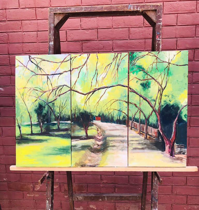 Original Abstract Landscape Painting by Art Supporter