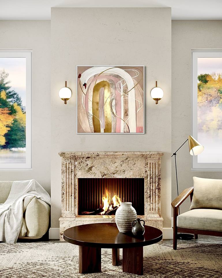 Original Abstract Expressionism Abstract Painting by Maria Great