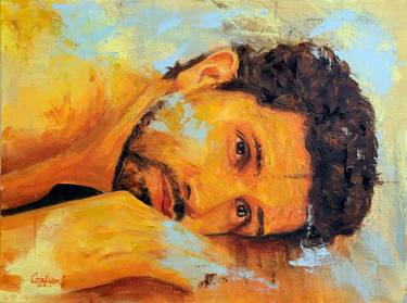 Print of Expressionism Portrait Paintings by Cristian Gutierrez