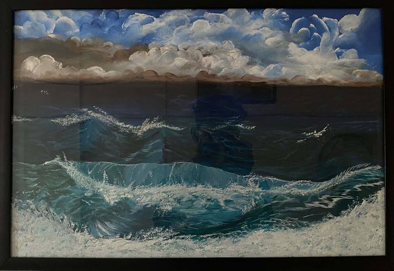 Original Color Field Painting Seascape Painting by Art by Huma
