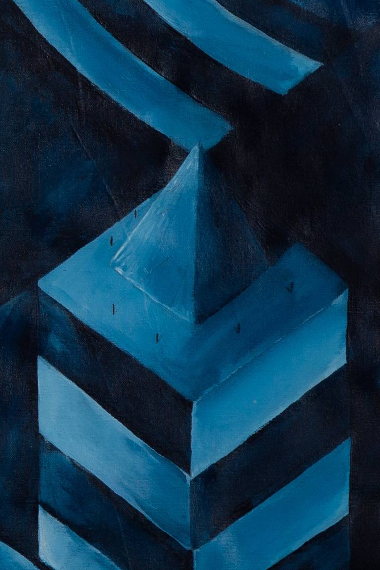 Original Contemporary Geometric Painting by Sebastian Farah Modern Art