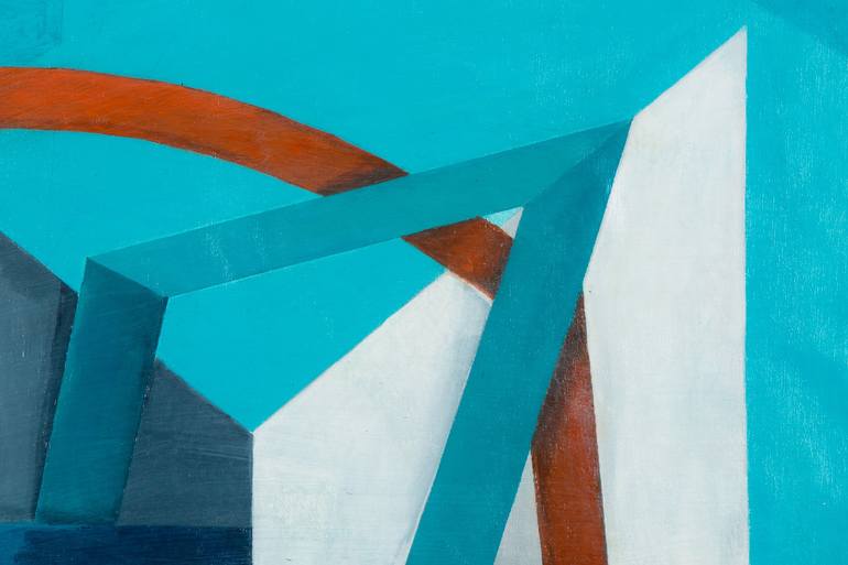 Original Contemporary Geometric Painting by Sebastian Farah Modern Art