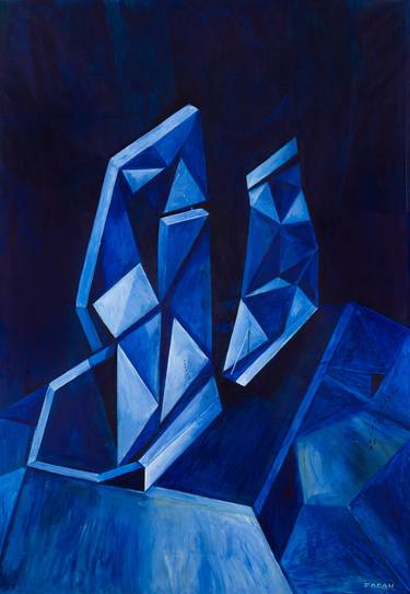Original Modern Geometric Paintings by Sebastian Farah Modern Art