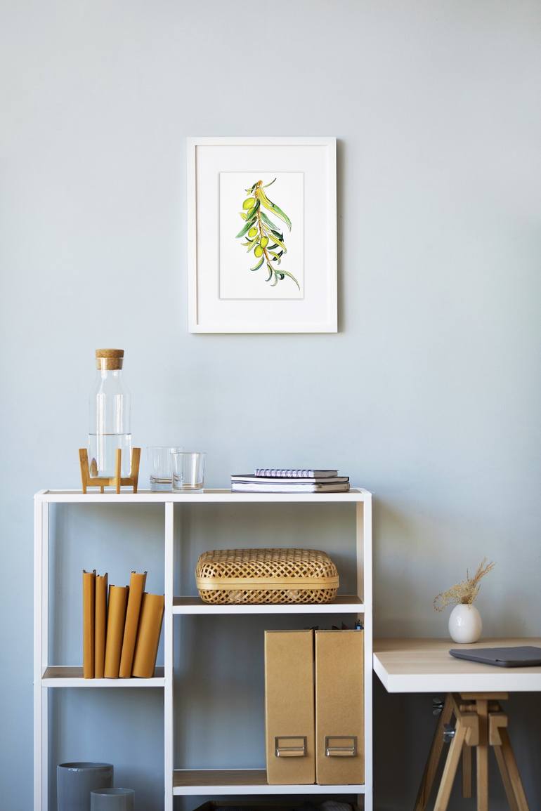 Original Illustration Botanic Painting by Maryna Pohorielko