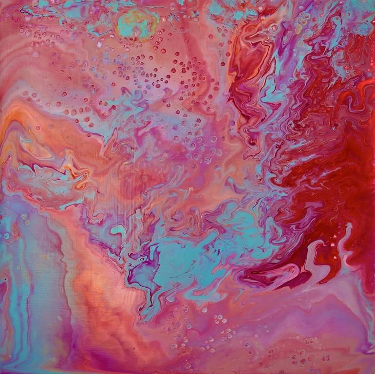 Original Art Deco Abstract Paintings by Candela Romero Belda 