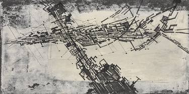 Original Abstract Architecture Drawing by Frank Havermans