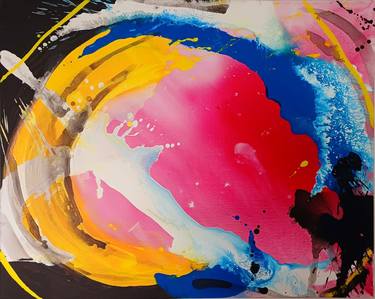 Original Abstract Expressionism Outer Space Paintings by Eliana Sá