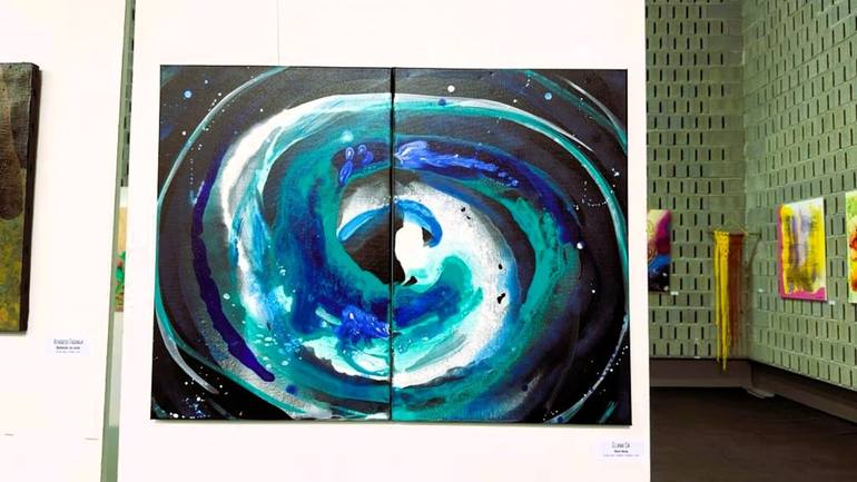 Original Outer Space Painting by Eliana Sá