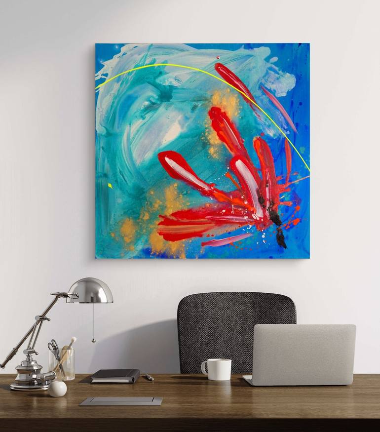 Original Abstract Expressionism Abstract Painting by Eliana Sá