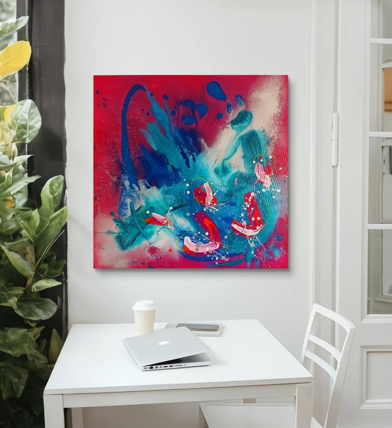 Original Abstract Expressionism Abstract Painting by Eliana Sá